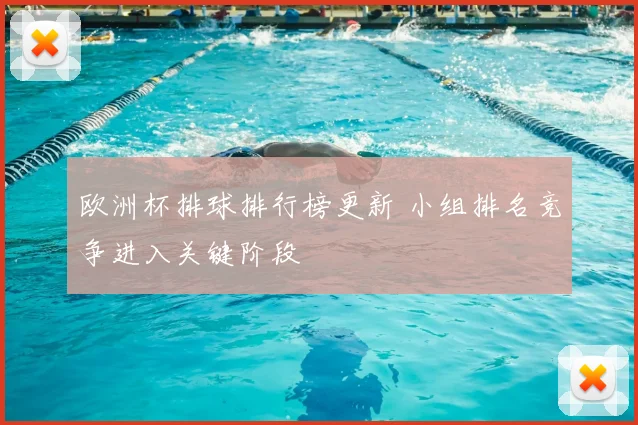 欧洲杯排球排行榜更新 小组排名竞争进入关键阶段